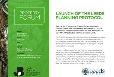 Launch of Leeds Planning Protocol